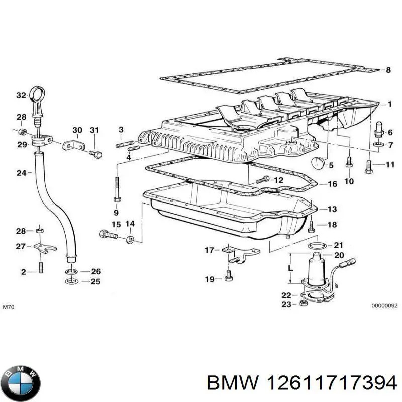  Датчик уровня масла двигателя BMW 7 