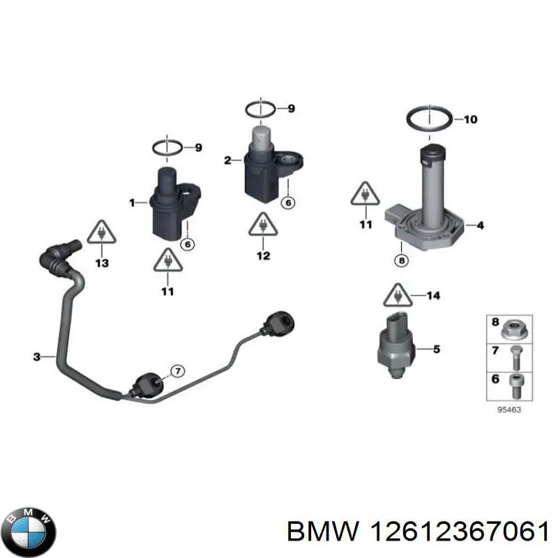 12612367061 BMW датчик давления масла