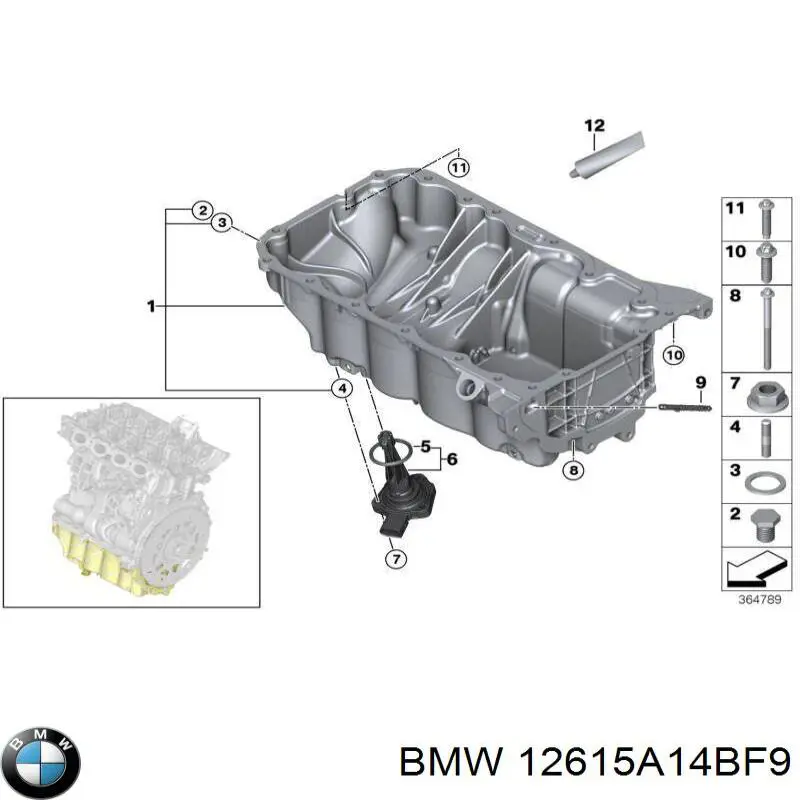 Датчик уровня масла двигателя BMW 12615A14BF9