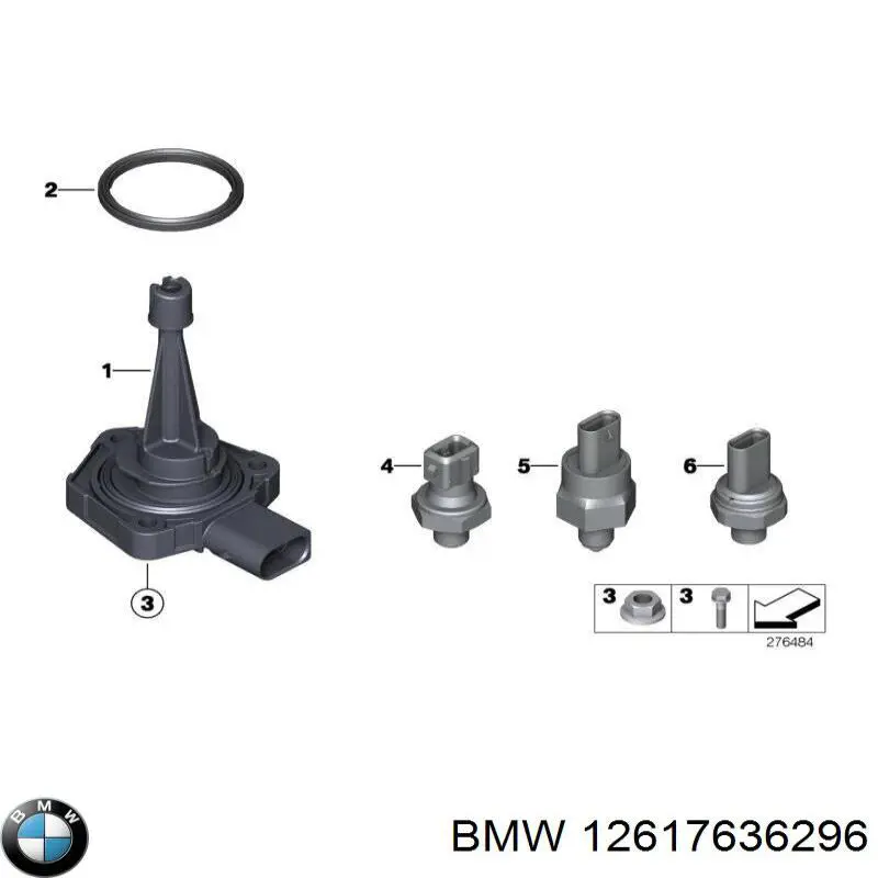 12617636296 BMW sensor do nível de óleo de motor