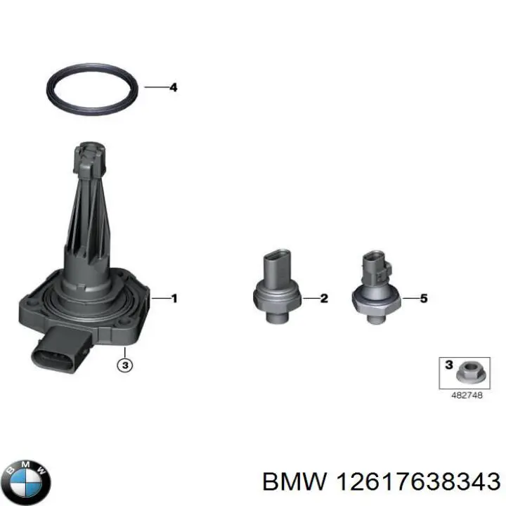 Датчик уровня масла двигателя BMW 12617638343