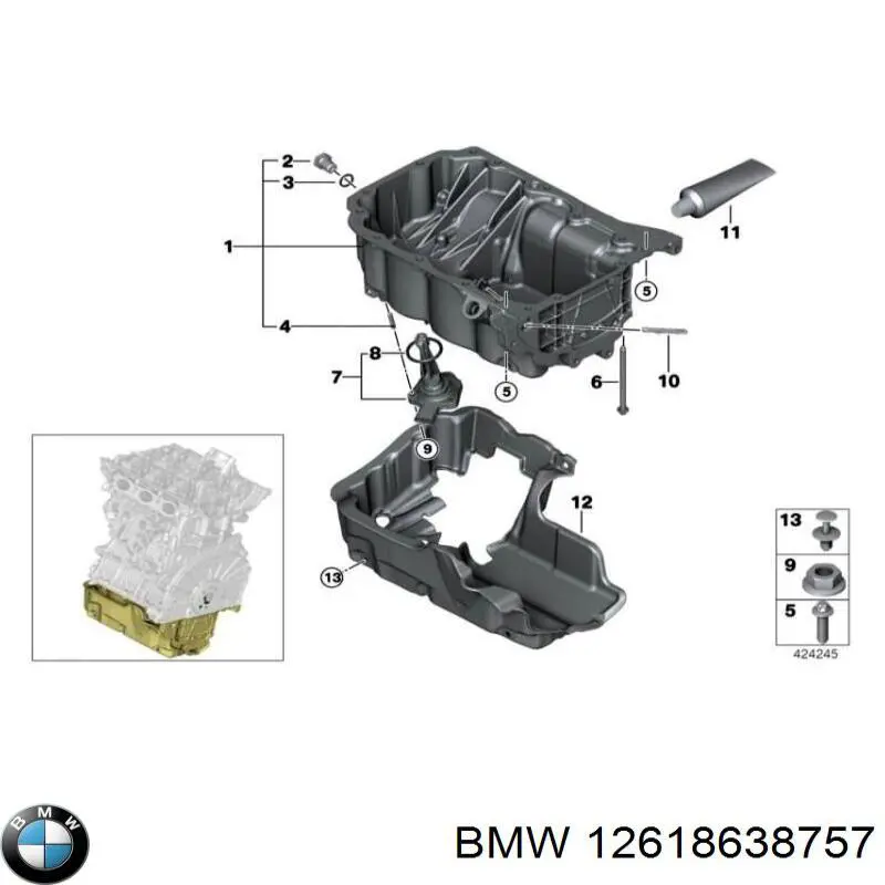 Датчик уровня масла двигателя BMW 12618638757
