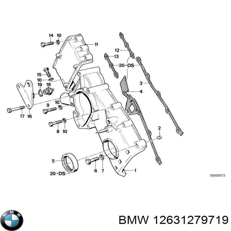Датчик температуры охлаждающей жидкости (включения вентилятора радиатора) BMW 12631279719