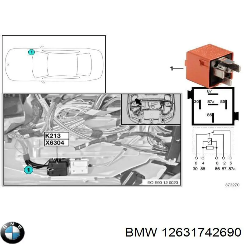 Реле электрическое многофункциональное BMW 1742690
