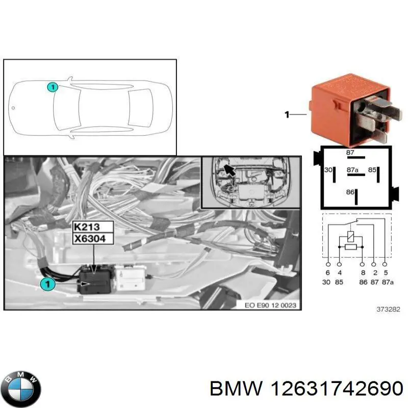1742690 BMW Реле электрическое многофункциональное