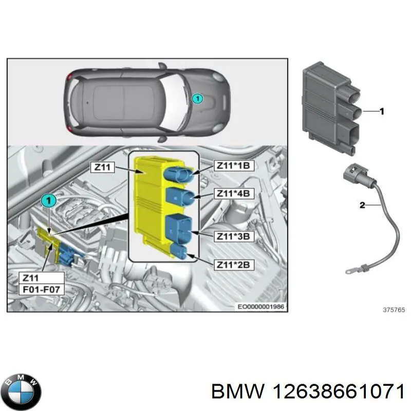 Модуль управления (ЭБУ) впрыском топлива на BMW 1 (F40) купить.