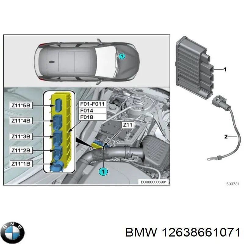 8661071 BMW Агрегат центрального впрыска