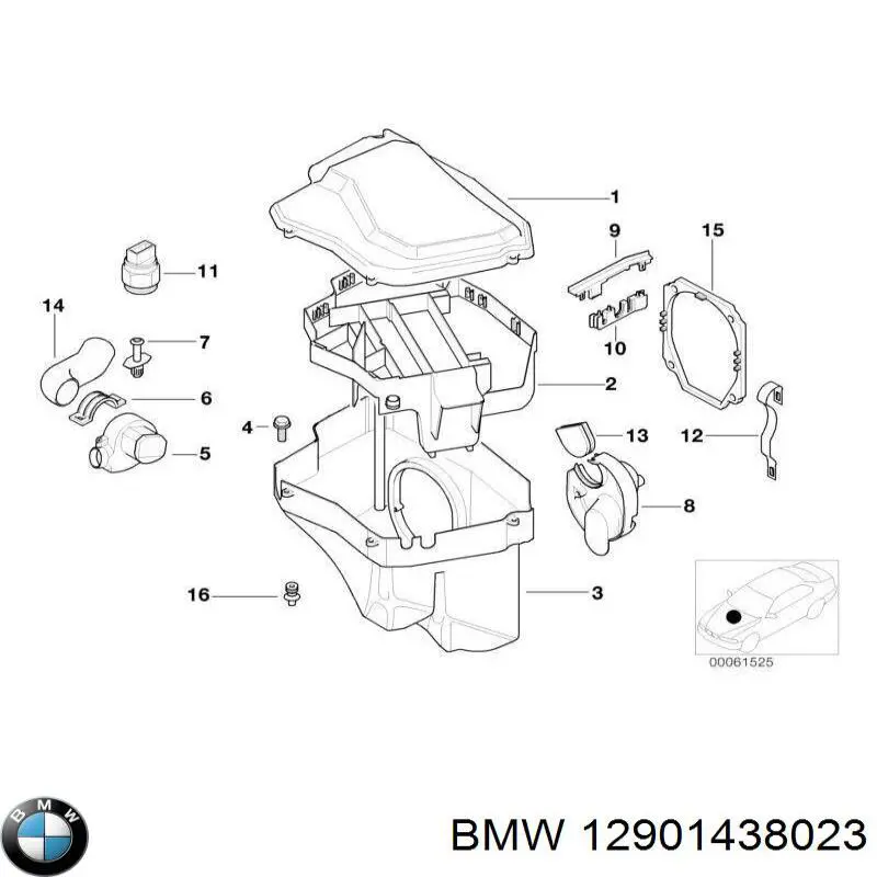 Вентилятор отсека блока управления BMW 12901438023 цена, от 89.39 USD