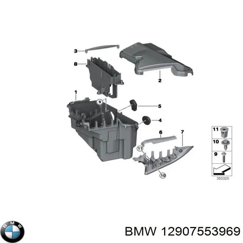 Корпус блока предохранителей BMW 12907553969 цена, от 23.98 USD