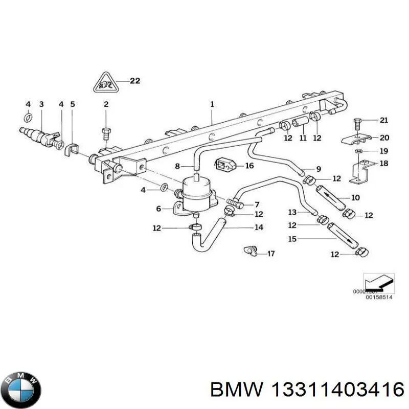 Купить 13311403416 BMW 