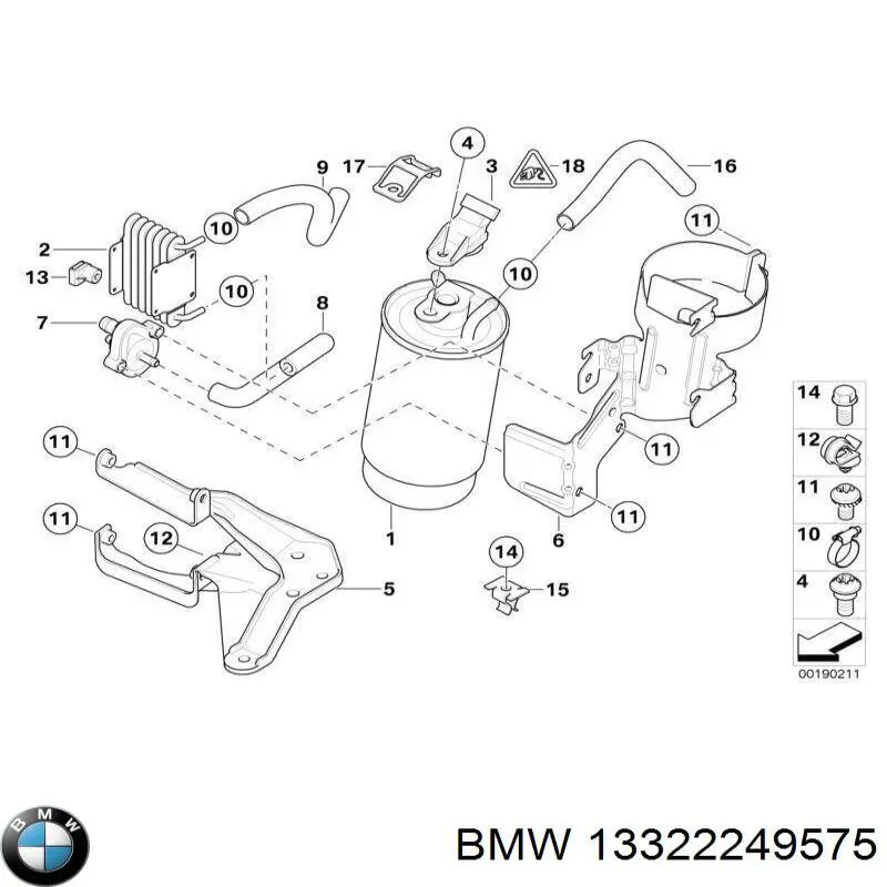  BMW 13322249575 цена, от 1.64 USD