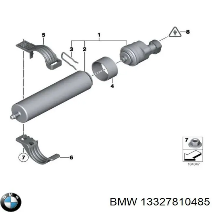 Хомут глушителя 13327810485 BMW