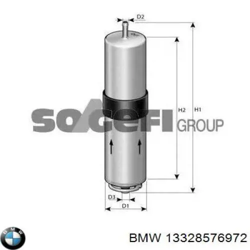 Купить 13328576972 BMW Фильтр-отстойник топлива грубой очистки