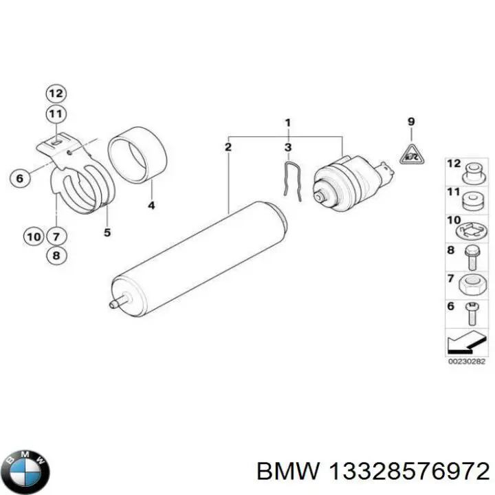 Фильтр тонкой очистки топлива BMW 13328576972 цена, от 28.47 USD