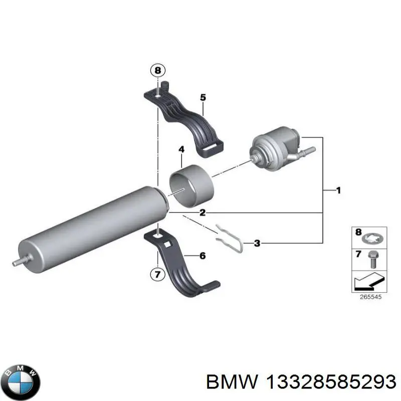Прокладка корпуса топливного фильтра на BMW 2 (F46) купить.