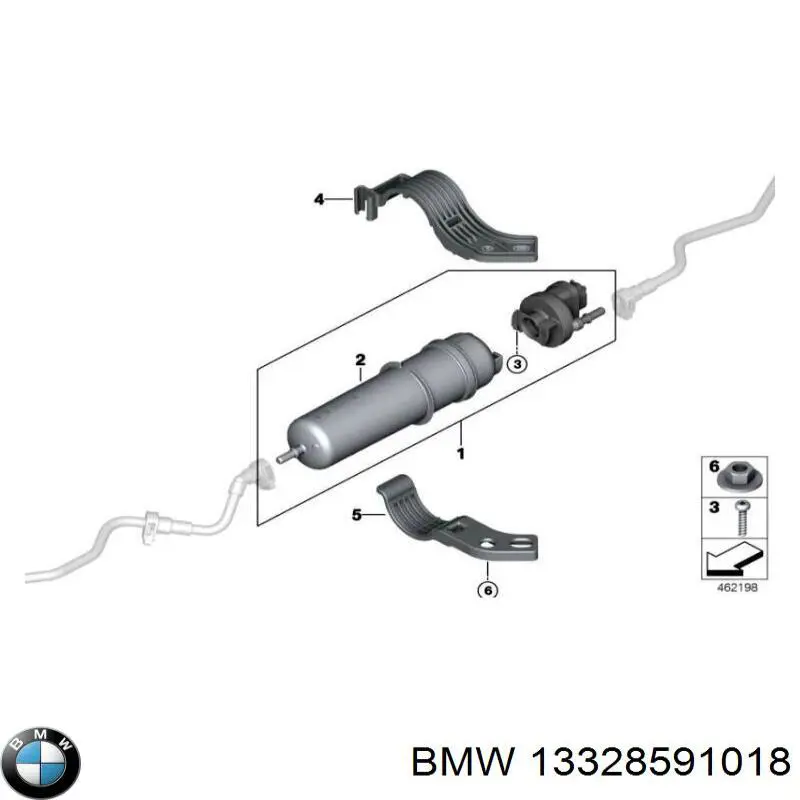13328591018 BMW filtro de combustível