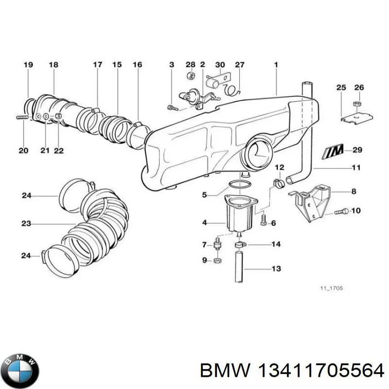Купить 13411705564 BMW 