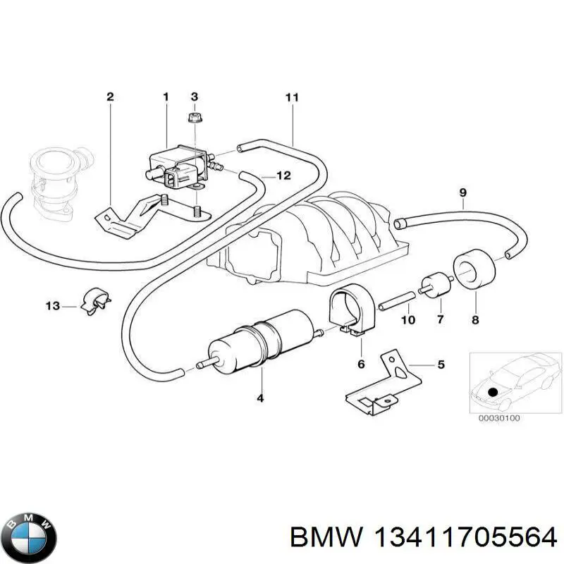  BMW 13411705564 цена, от 7.47 USD