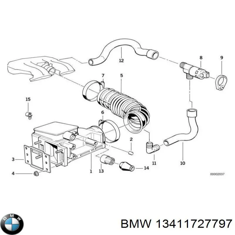 13411435995 BMW клапан (регулятор холостого хода)