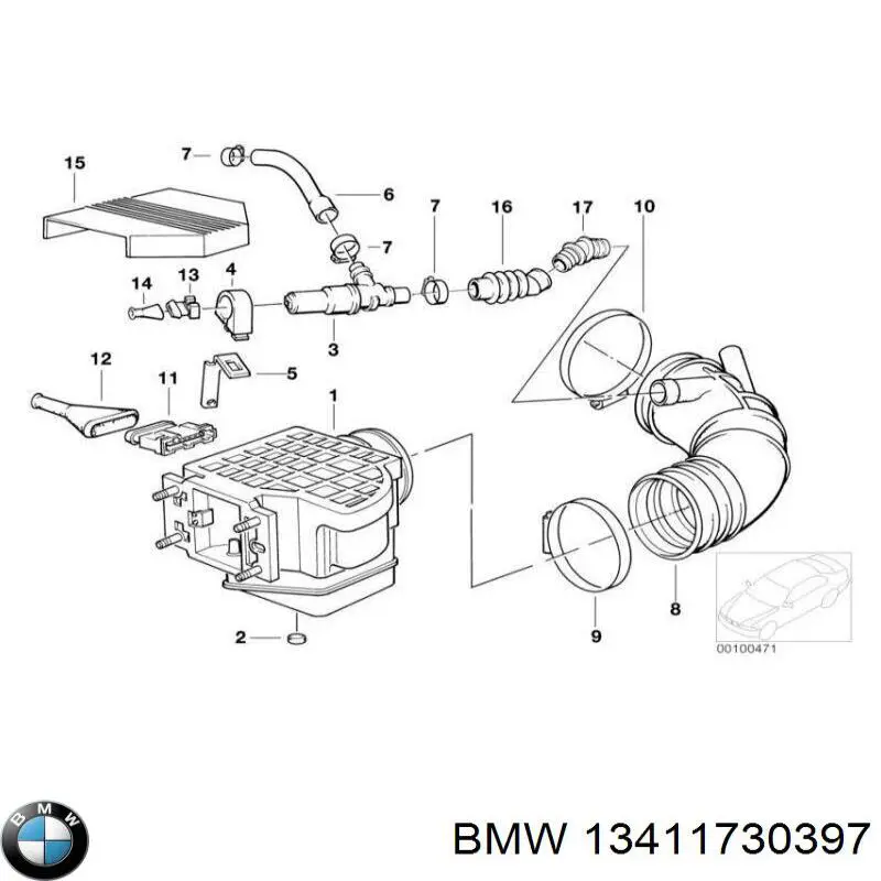 13411730397 BMW bomba de água (bomba de esfriamento)