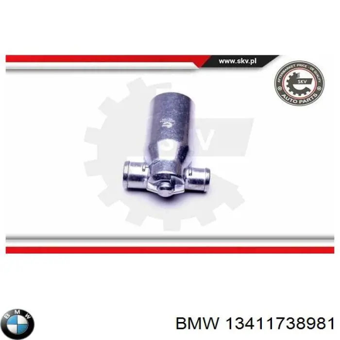 Válvula (regulador) de marcha a vácuo 13411738981 BMW