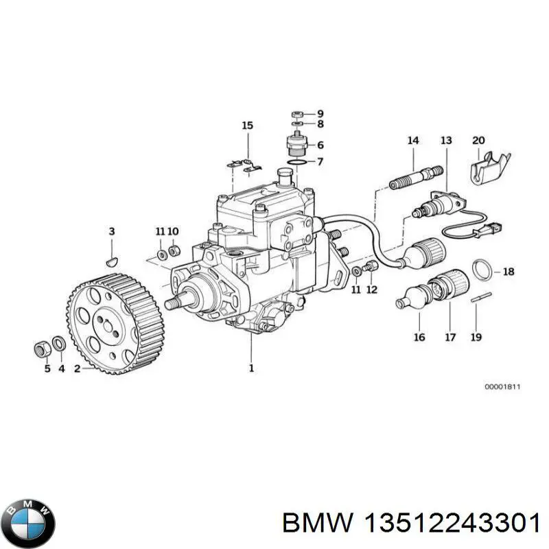 13512243301 BMW sensor de temperatura de combustível