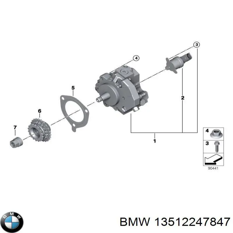 Прокладка топливного насоса ТНВД на BMW 7 (E65,66) купить.