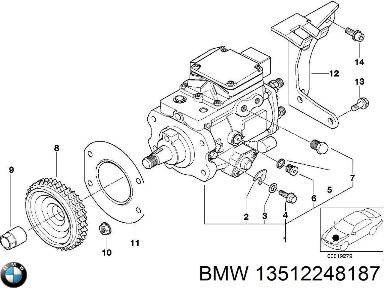13512248187 BMW Прокладка крышки маслозаливной горловины