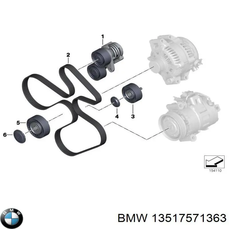 Прокладка крышки маслозаливной горловины 13517571363 BMW