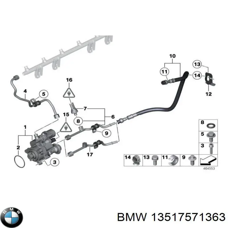 Прокладка крышки маслозаливной горловины 13517571363 BMW