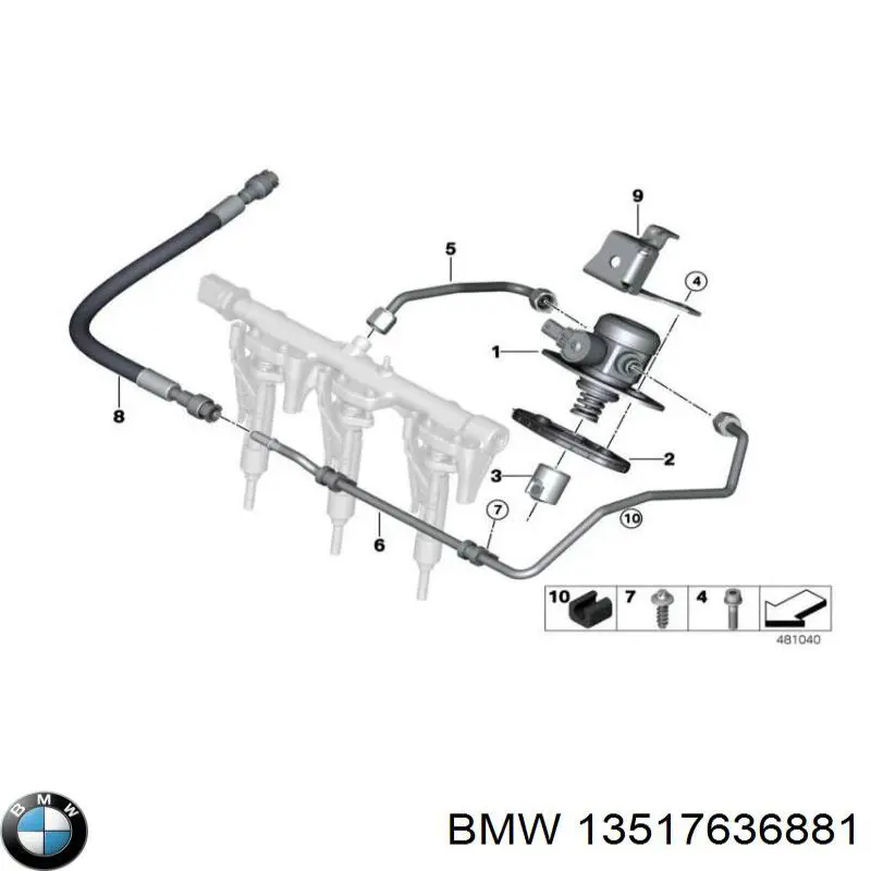 13518621083 BMW bomba de combustível de pressão alta