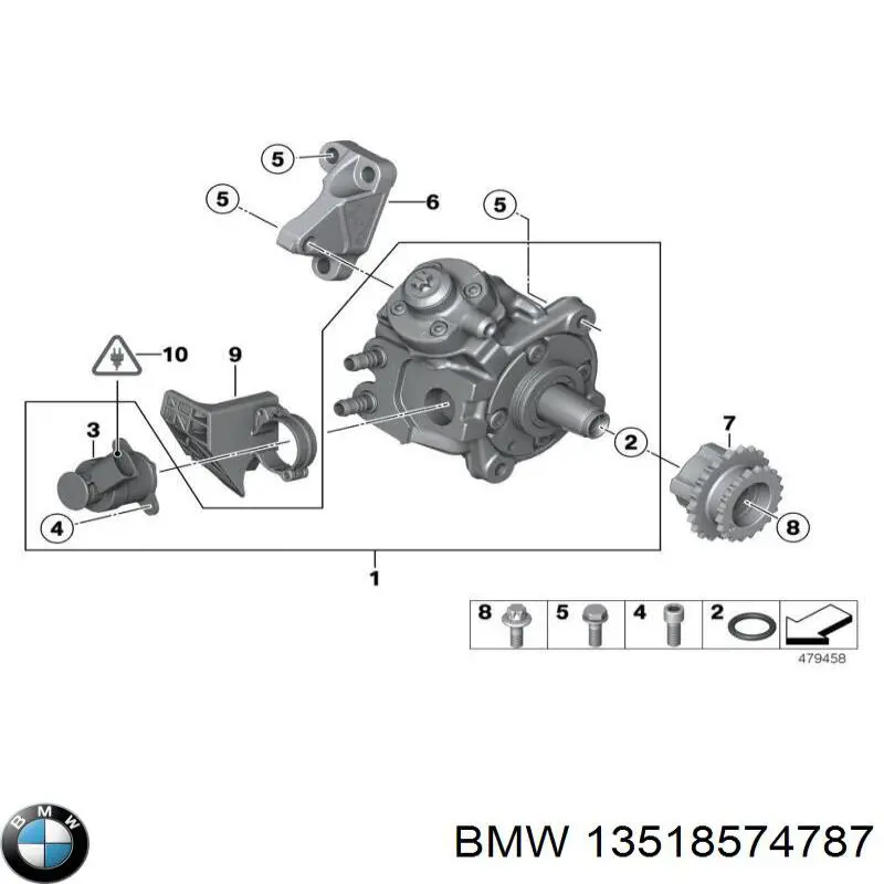 13518574787 BMW válvula de regulação de pressão (válvula de redução da bomba de combustível de pressão alta Common-Rail-System)