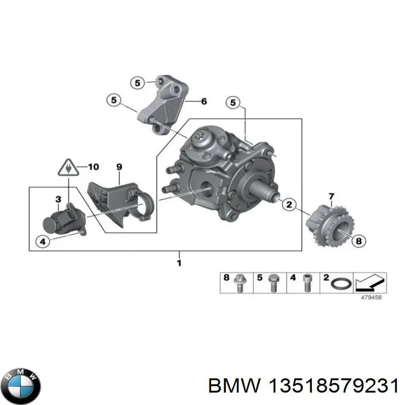 8579230 BMW Насос топливный высокого давления (ТНВД)