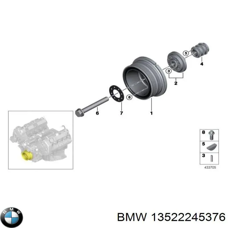 Звездочка привода ТНВД BMW 13522245376 цена, от 49.66 USD