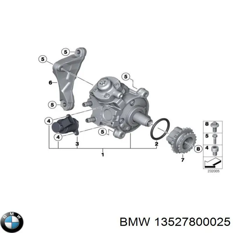 Шестерня-звездочка ТНВД 13527800025 BMW
