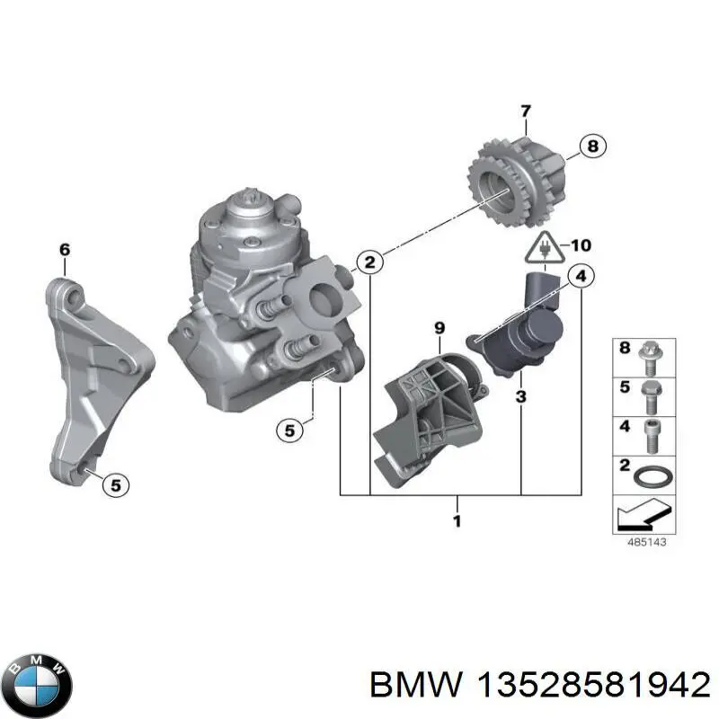 Звездочка-шестерня распредвала двигателя BMW 13528581942