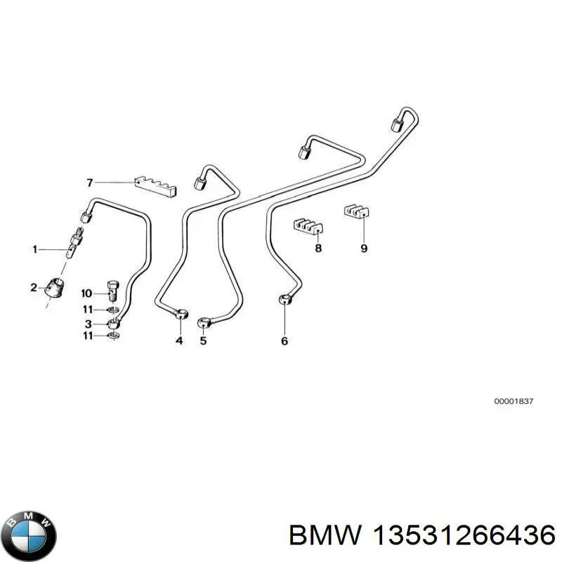 Форсунка инжектора BMW 13531266436 цена, от 54.59 USD