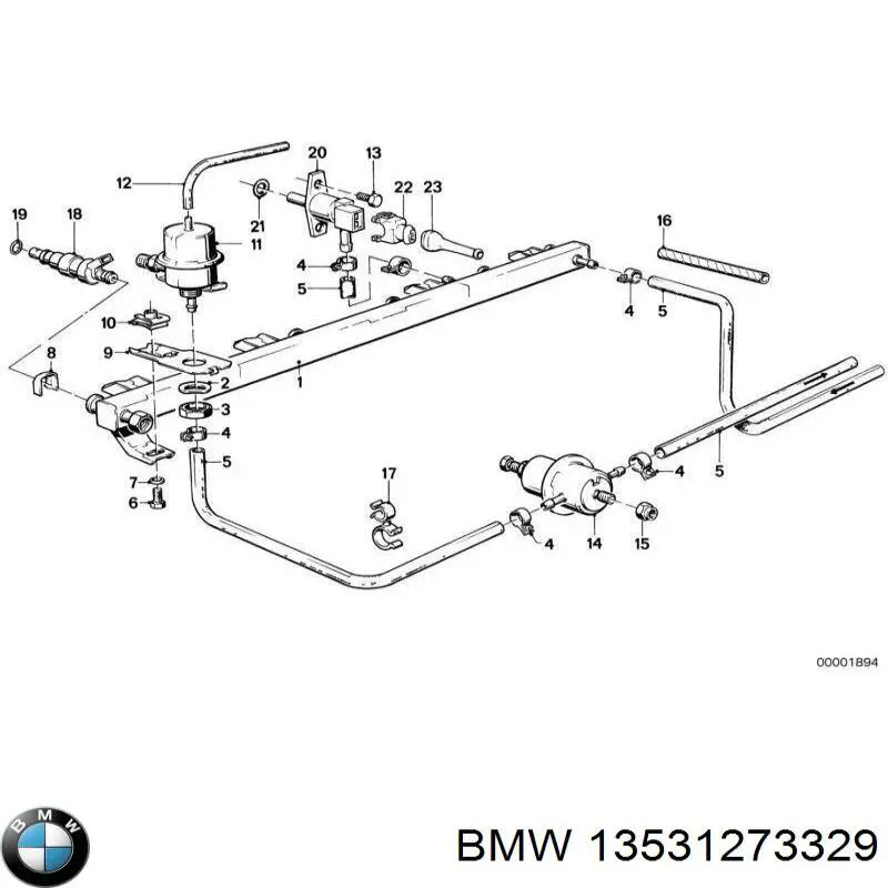 Регулятор давления топлива 13531273329 BMW