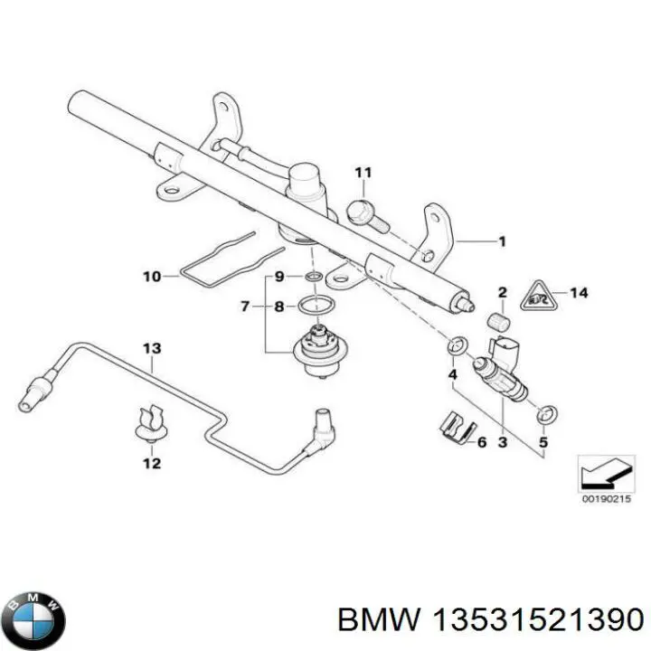 1353757299 BMW injetor de injeção de combustível