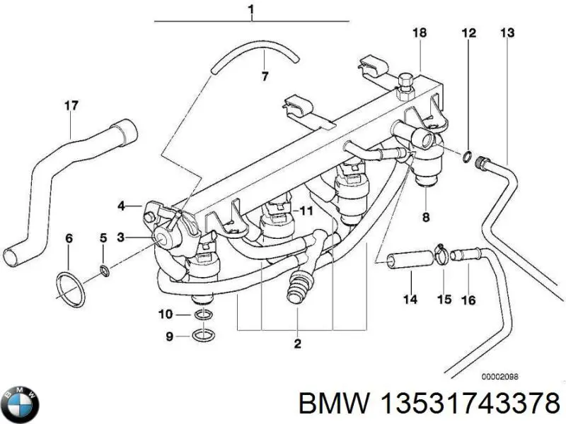 Регулятор давления топлива 280160567 Bosch