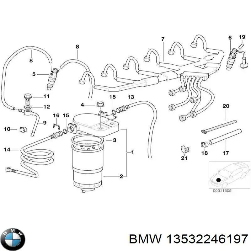  BMW 13532246197 цена, от 50.68 USD