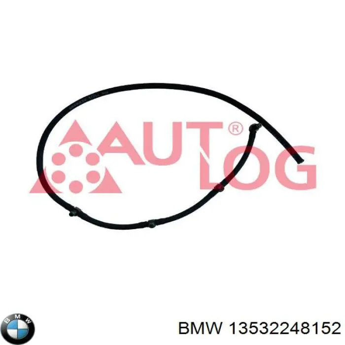 13532248152 BMW tubo de combustível, inverso desde os injetores