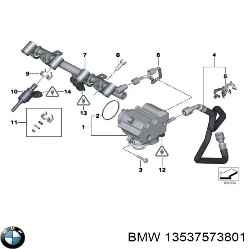 Купить 13537573801 BMW Ремкомплект форсунок