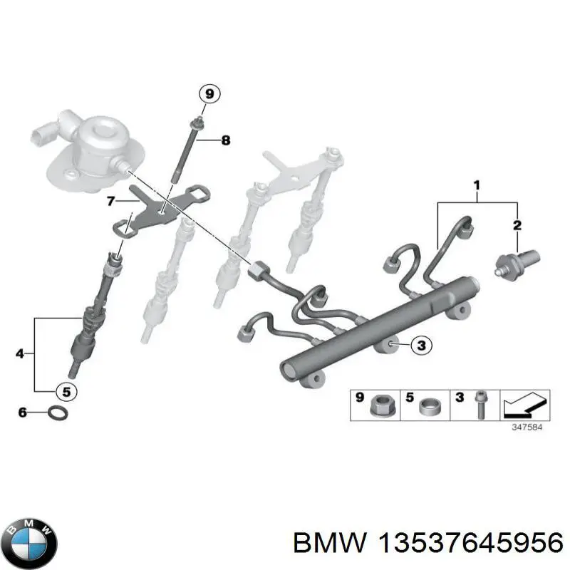 13537645956 BMW injetor de injeção de combustível