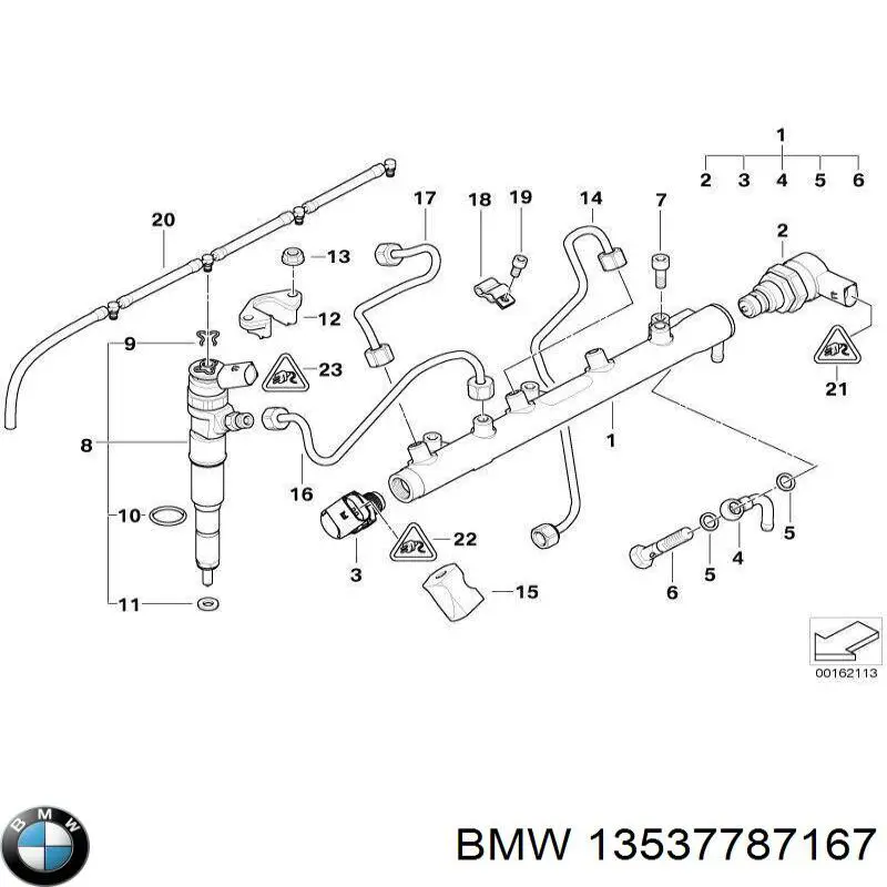 Датчик давления топлива 13537787167 BMW