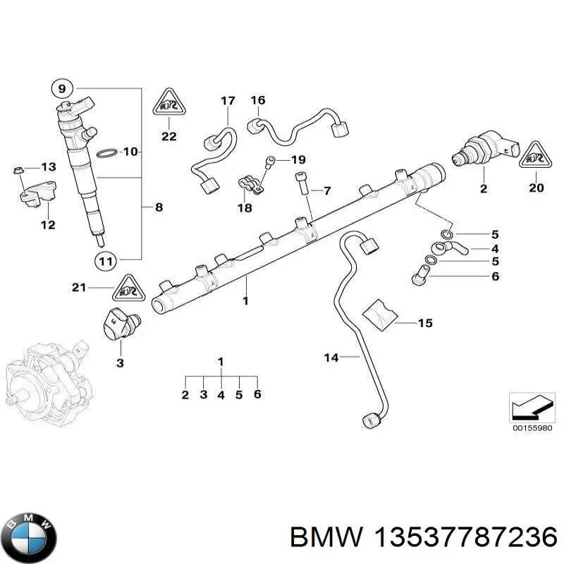 Купить 13537787236 BMW Кольцо инжектора