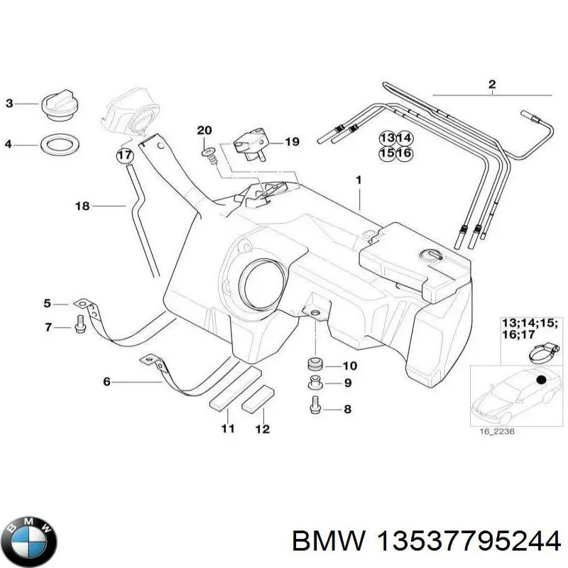  BMW 13537795244 цена, от 1.52 USD