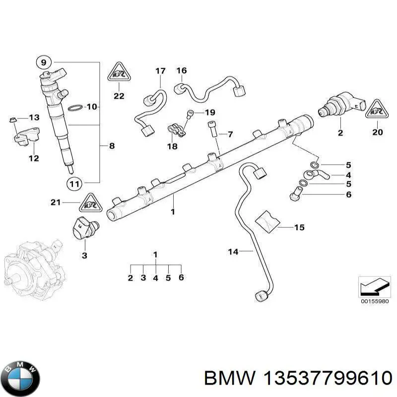 Гидроаккумулятор тормозной системы 13537799610 BMW