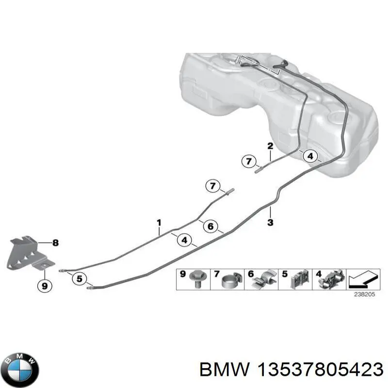 Рампа форсунок системы впрыска топлива BMW 13537805423 цена, от 34.21 USD