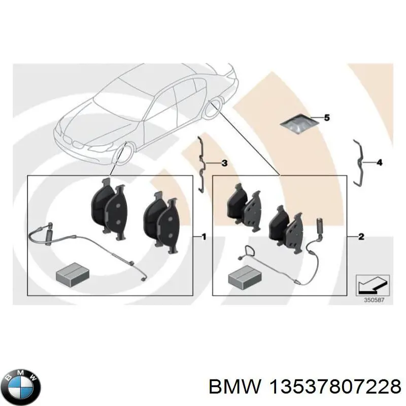 13537807228 BMW трубка топливная, обратная от форсунок